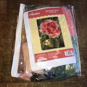 Herrschners Latch Hook Kit 4132061 Romantic Rose Rug Wall Hanging 27 x 40 NEW